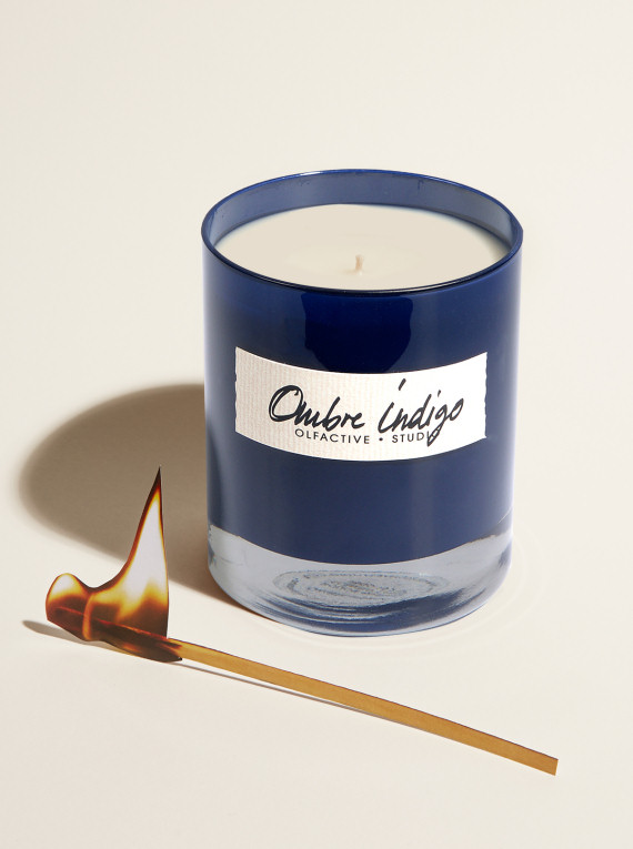 Ombre Indigo Candle